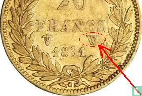France 20 francs 1831 (W) - Image 3
