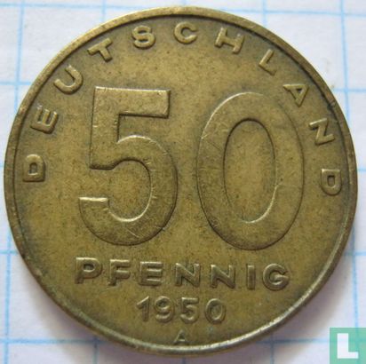 DDR 50 pfennig 1950 - Afbeelding 1