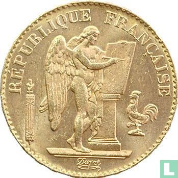France 20 francs 1898 - Image 2