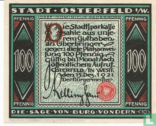 Osterfeld 100 Pfennig 1921 (10) - Image 2
