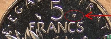 France 5 francs 2001 (nickel) - Image 3