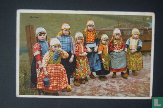 Marken, kinderen in klederdracht - Afbeelding 1