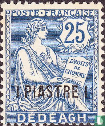 Allegory (Type Mouchon), with overprint