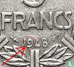 France 5 francs 1948 (without B, 9 opened) - Image 3