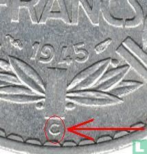 Frankrijk 5 francs 1945 (C - aluminium) - Afbeelding 3
