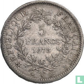 Frankrijk 5 francs 1878 (A) - Afbeelding 1