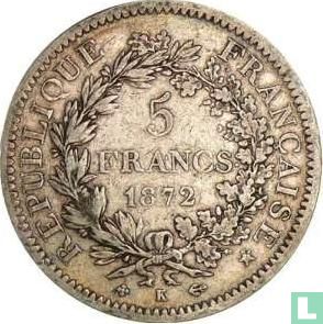 France 5 francs 1872 (K) - Image 1