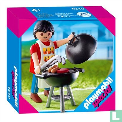 Playmobil Papa Met Barbecue / Dad with Barbeque - Bild 1