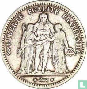 France 5 francs 1870 (Hercules) - Image 2