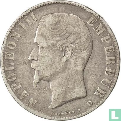 Frankrijk 5 francs 1855 (D) - Afbeelding 2