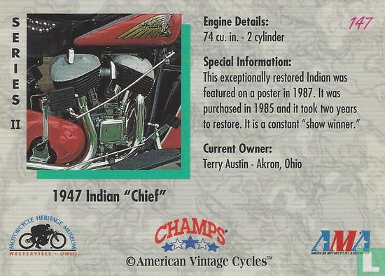 1947 Indian "Chief" - Afbeelding 2
