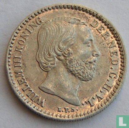 Netherlands 10 cents 1868 - Image 2
