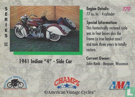 1941 Indian "4" Side Car  - Afbeelding 2