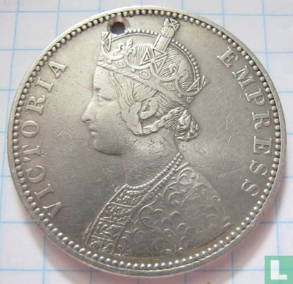 Brits-Indië 1 rupee 1889 (Bombay - incuse) - Afbeelding 2