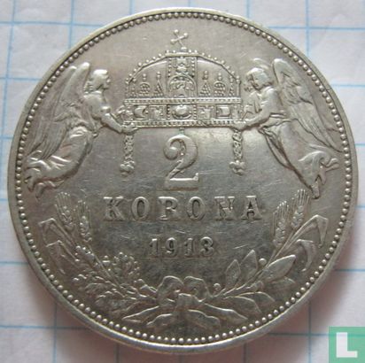 Hongrie 2 korona 1913 - Image 1