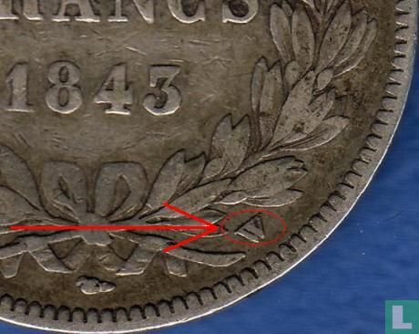 France 5 francs 1843 (W) - Image 3