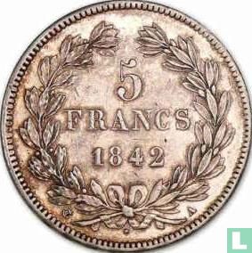 Frankreich 5 Franc 1842 (A) - Bild 1
