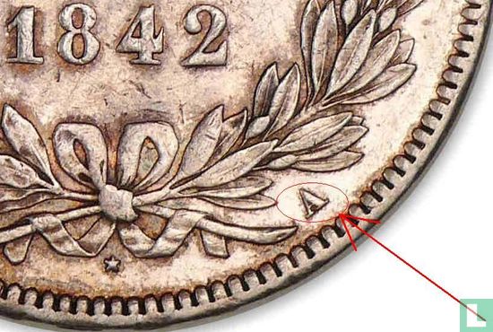 Frankreich 5 Franc 1842 (A) - Bild 3
