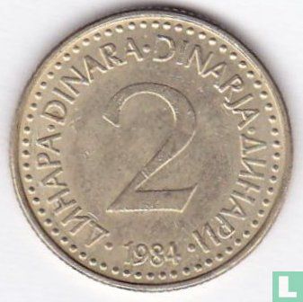 Joegoslavië 2 dinara 1984 - Afbeelding 1