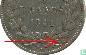 France 5 francs 1841 (K) - Image 3