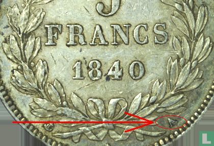 Frankreich 5 Franc 1840 (A) - Bild 3