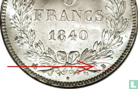 France 5 francs 1840 (B) - Image 3