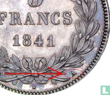 France 5 francs 1841 (A) - Image 3