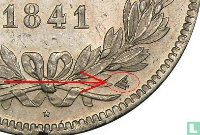 Frankrijk 5 francs 1841 (W) - Afbeelding 3