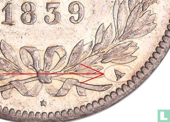 France 5 francs 1839 (A) - Image 3