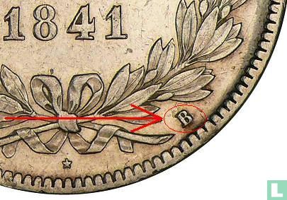 France 5 francs 1841 (B) - Image 3