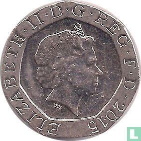 Verenigd Koninkrijk 20 pence 2015 (met IRB) - Afbeelding 1