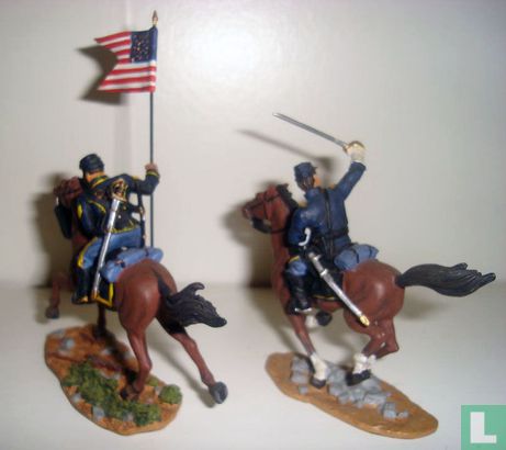 Union Cavalry Captain and Guidon Bearer - Afbeelding 2