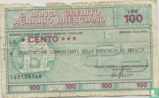 Brescia 100 Lira 1976 - Image 1