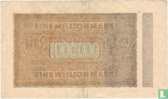 Reichsbanknote, 1 Miljoen Mark 1923 - Afbeelding 2