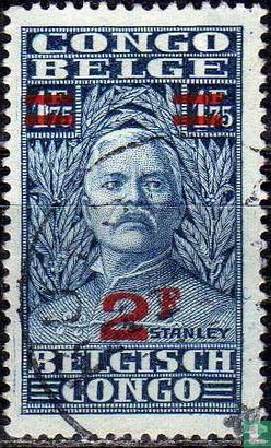 Henry Morton Stanley, with overprint
