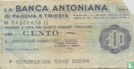 Banca Antoniana 100 Lire - Bild 1