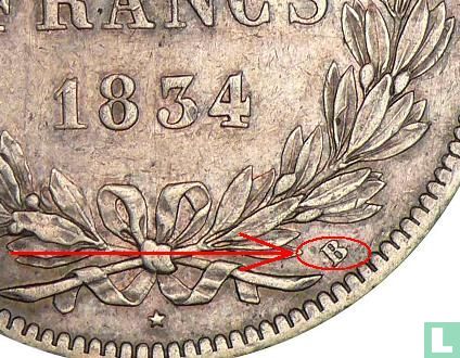 Frankrijk 5 francs 1834 (B) - Afbeelding 3