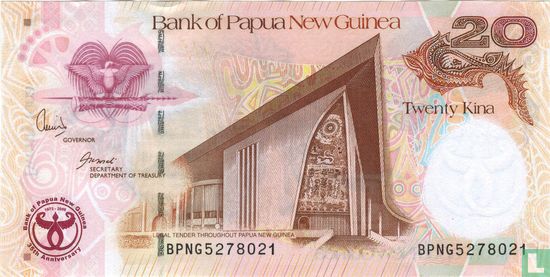 Papua New Guinea 20 Kina ND (2008) - Image 1