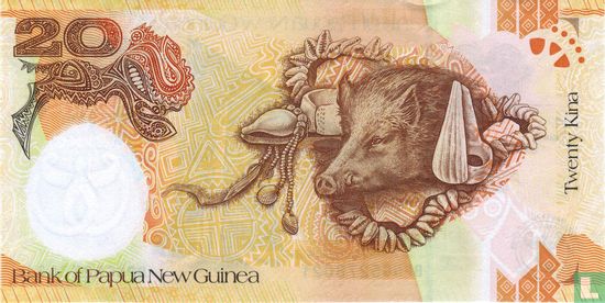 Papua New Guinea 20 Kina ND (2008) - Image 2