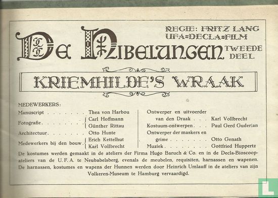 Nibelungen - Kriemhilde's wraak 1924 - Image 3