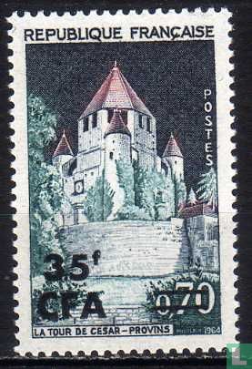 Provins, with overprint