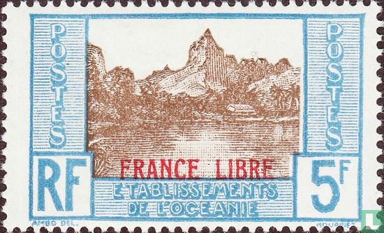 Landthema's, opdruk "France Libre"  