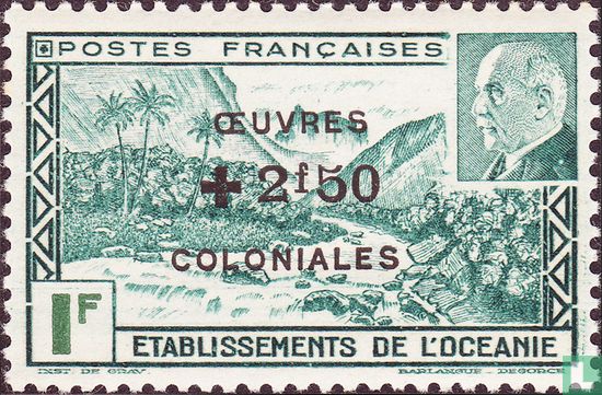 Philippe Pétain with overprint