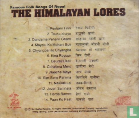 The Himalayan Lores - Famous Folk Songs of Nepal - Afbeelding 2
