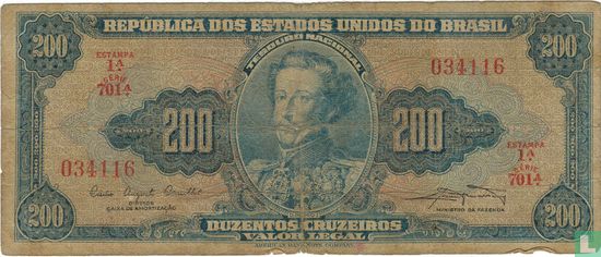 Brésil 200 Cruzeiros - Image 1