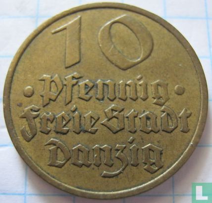 Danzig 10 pfennig 1932 - Afbeelding 2