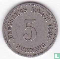 German Empire 5 pfennig 1895 (E) - Image 1