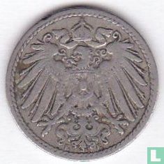 Empire allemand 5 pfennig 1895 (E) - Image 2