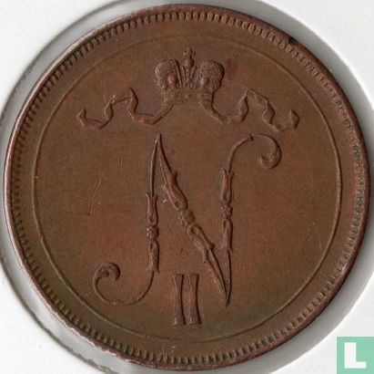 Finland 10 penniä 1916 - Afbeelding 2