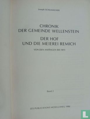 Chronik der Gemeinde Wellenstein der Hof und die Meierei Remich - Afbeelding 3